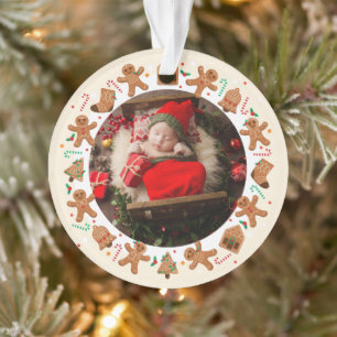 Noël xmas ontbijtkoek met foto's ornament