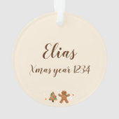 Noël xmas ontbijtkoek met foto's ornament (achterkant)