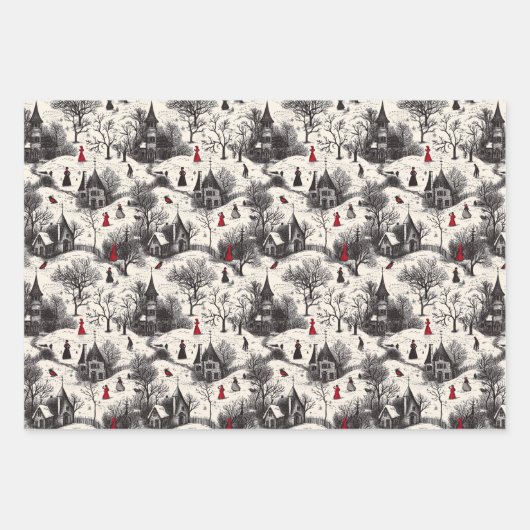 Noelivio – Künstlerische Weihnachtswelten Inpakpapier Vel (Voorkant 2)