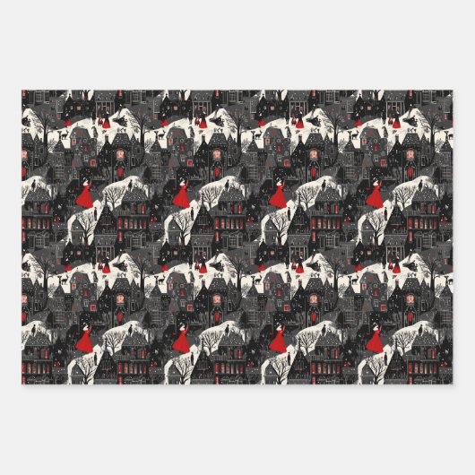 Noelivio – Künstlerische Weihnachtswelten Inpakpapier Vel (Voorkant)