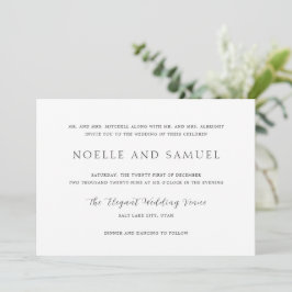 Noelle Elegant Wedding Kaart