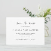 Noelle Elegant Wedding Save The Date (Staand voorkant)