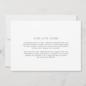 Noelle Elegant Wedding Save The Date (Achterkant)