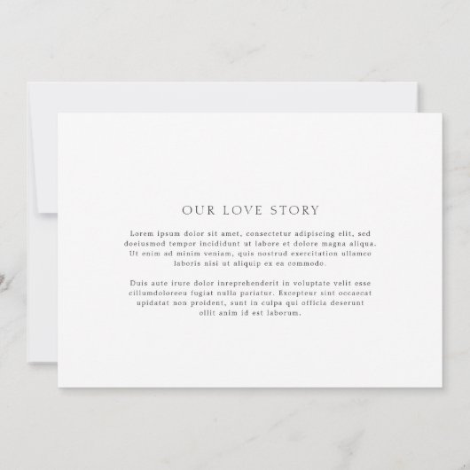 Noelle Elegant Wedding Save The Date (Achterkant)