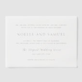 Noelle Elegant Wedding Vellum Uitnodigingen (Voorkant)