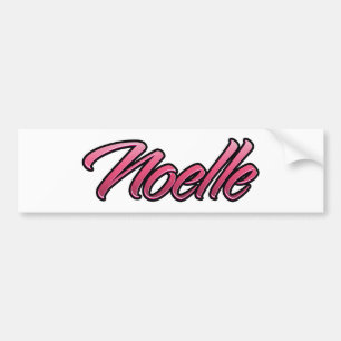 Noelle roze Aufkleber-Sticker Bumpersticker
