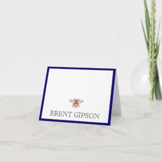 Noem Briefpapier met bijen Bedankkaart