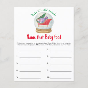 Noem dat baby food - baby shower spel