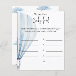 Noem dat baby food - baby shower spel