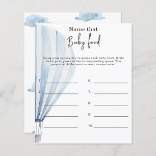 Noem dat baby food - baby shower spel