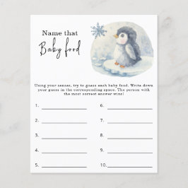 Noem dat baby food - baby shower spel