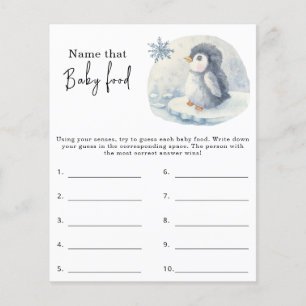 Noem dat baby food - baby shower spel