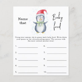 Noem dat baby food - baby shower spel