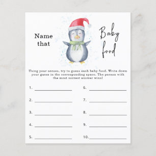 Noem dat baby food - baby shower spel