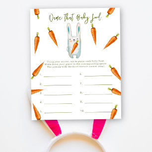Noem dat baby food - bunny baby shower spel