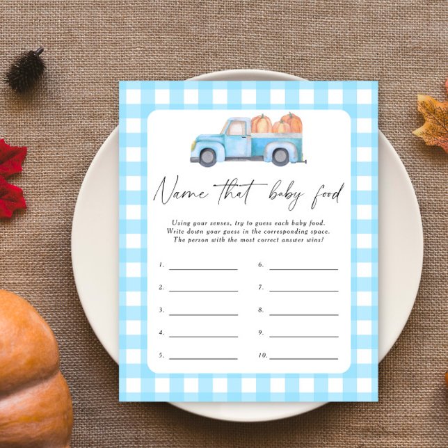 Noem dat baby food douche spel - Truck Pumpkin (Creator heeft geüpload)