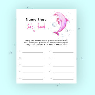 Noem dat baby food - nautisch baby shower spel