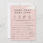 Noem dat baby nummer Rustic baby shower spel Kaart (Voorkant)