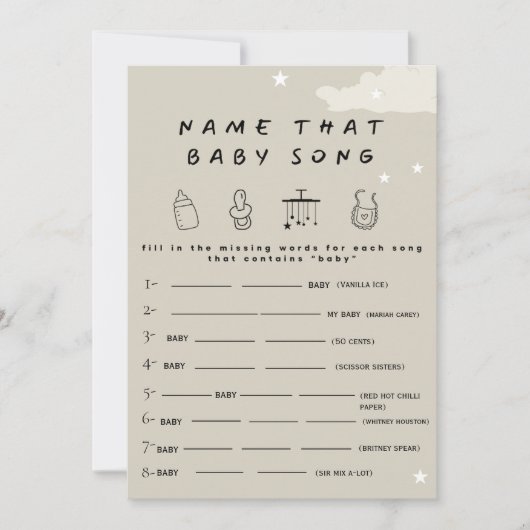 Noem dat baby nummer Rustic minimal baby shower sp Kaart (Voorkant)