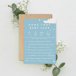 Noem dat baby nummer Rustic minimal baby shower sp Kaart