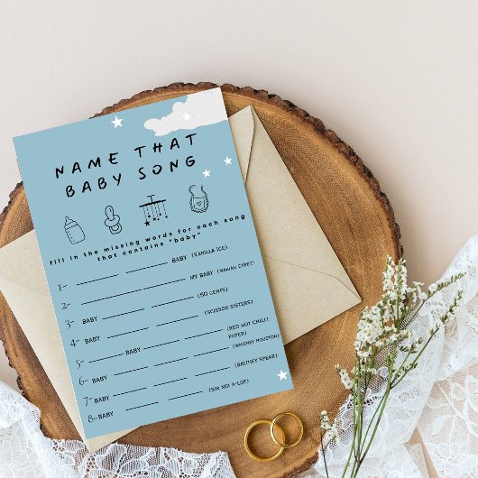 Noem dat baby nummer Rustic minimal baby shower sp Kaart