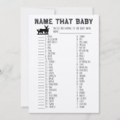 Noem dat Baby shower spel, baby dieren matching Kaart (Voorkant)