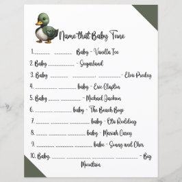 Noem dat Baby Tune Baby shower Game