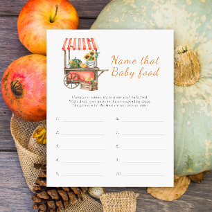 Noem dat baby-voedsel - Pumpkin-baby shower