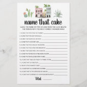 Noem dat cake Party spel met antwoorden (Voorkant)