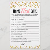 Noem dat cake Party spel met antwoorden (Voorkant)