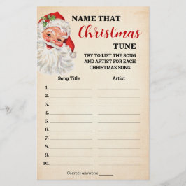 Noem dat kerstnummer Santa Game Kaart