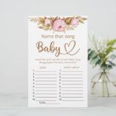 Noem dat liedje baby shower game (Staand voorkant)