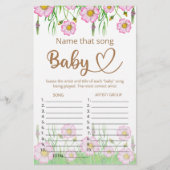 Noem dat liedje baby shower game (Voorkant)