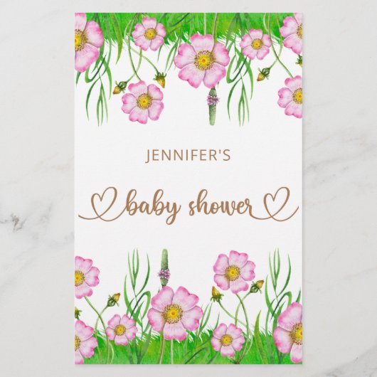 Noem dat liedje baby shower game (Achterkant)