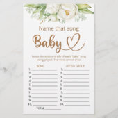 Noem dat liedje baby shower game (Voorkant)