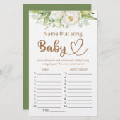 Noem dat liedje baby shower game (Voorkant / Achterkant)