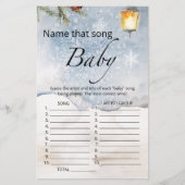 Noem dat liedje baby shower game (Voorkant)