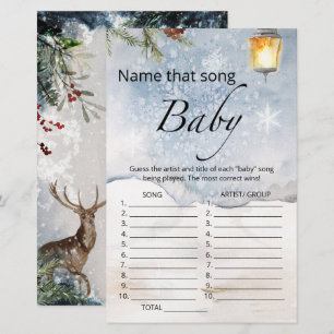 Noem dat liedje baby shower game