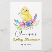 Noem dat liedje baby shower game (Achterkant)