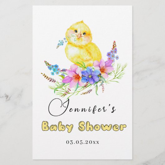 Noem dat liedje baby shower game (Achterkant)