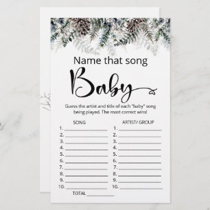 Noem dat liedje baby shower game