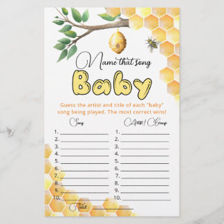 Noem dat liedje baby shower game