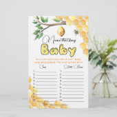 Noem dat liedje baby shower game (Staand voorkant)