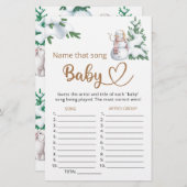 Noem dat liedje baby shower game (Voorkant / Achterkant)