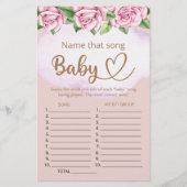 Noem dat liedje baby shower game (Voorkant)
