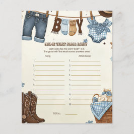 Noem dat liedje baby shower game