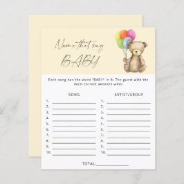 Noem dat liedje baby shower game - Beer