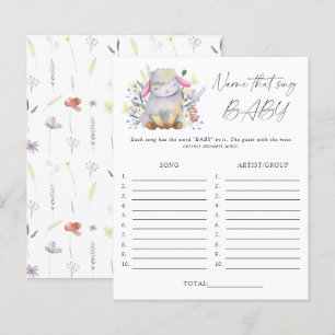 Noem dat liedje baby shower spel - lamb