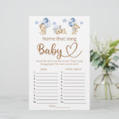 Noem dat liedje jongen baby shower spel (Staand voorkant)