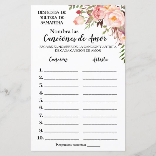 Noem dat liedje vrijgezellenfeest engels spaans sp (Achterkant)